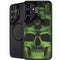 Liquid Blue Green Skulls Galaxy S24 FE Kickstand Case